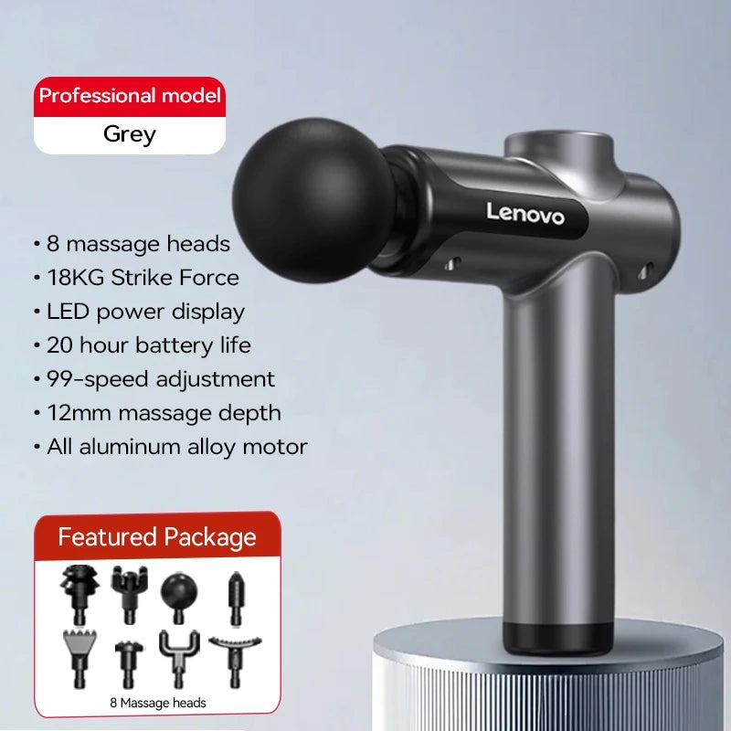 Powerful Wireless Massager Gun 8 Massage Headsrechargeable Shoulder Back Neck Waist Leg Electric Fascia Gun