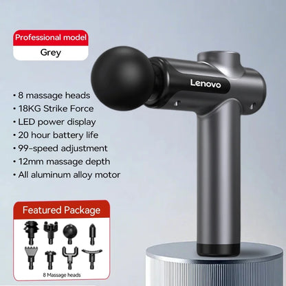 Powerful Wireless Massager Gun 8 Massage Headsrechargeable Shoulder Back Neck Waist Leg Electric Fascia Gun